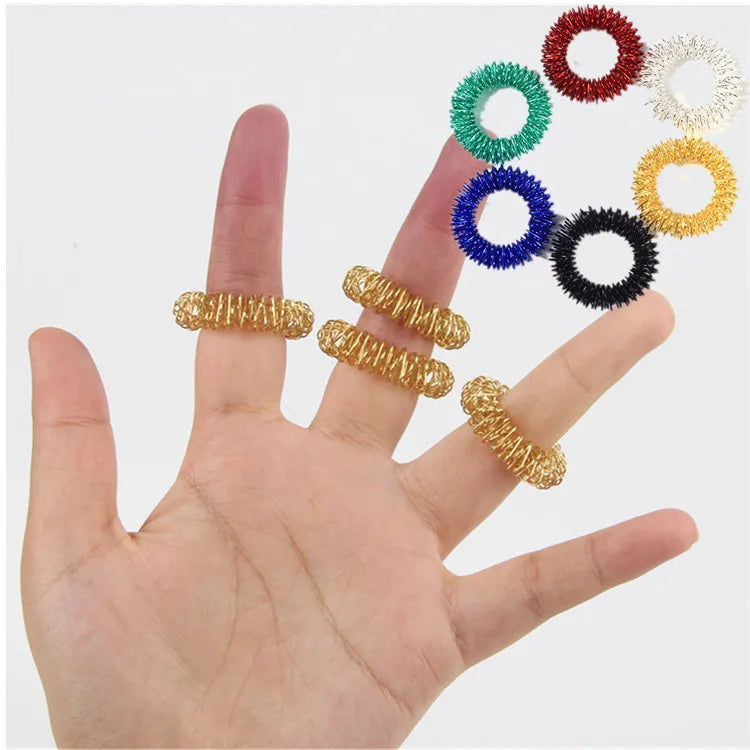 Povei Finger Massage Rings Set for Health Care and Relaxation