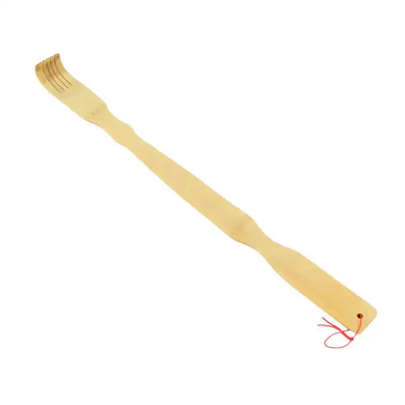 Povei Bamboo Back Scratcher Massager for Itch Relief and Relaxation