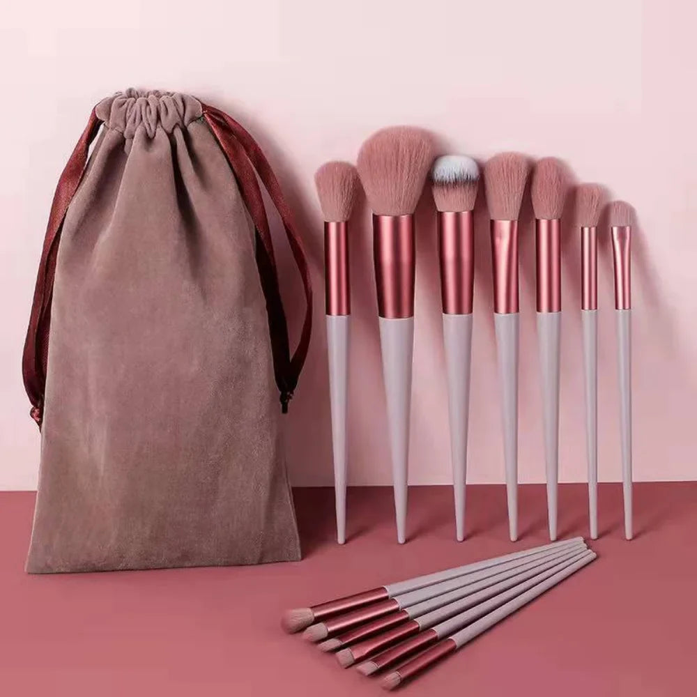 Povei 13-Piece Makeup Brush Set for Flawless Cosmetic Application