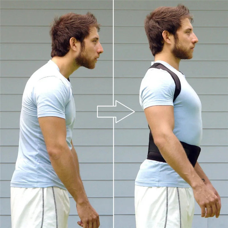 Povei Magnetic Posture Corrector Back Support Brace for Men and Women