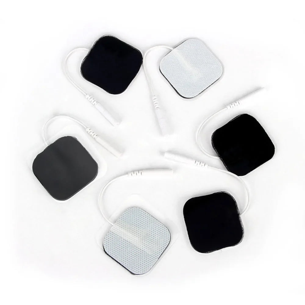 Povei 4*4cm TENS Electrode Pads for Muscle Stimulator Massage Device