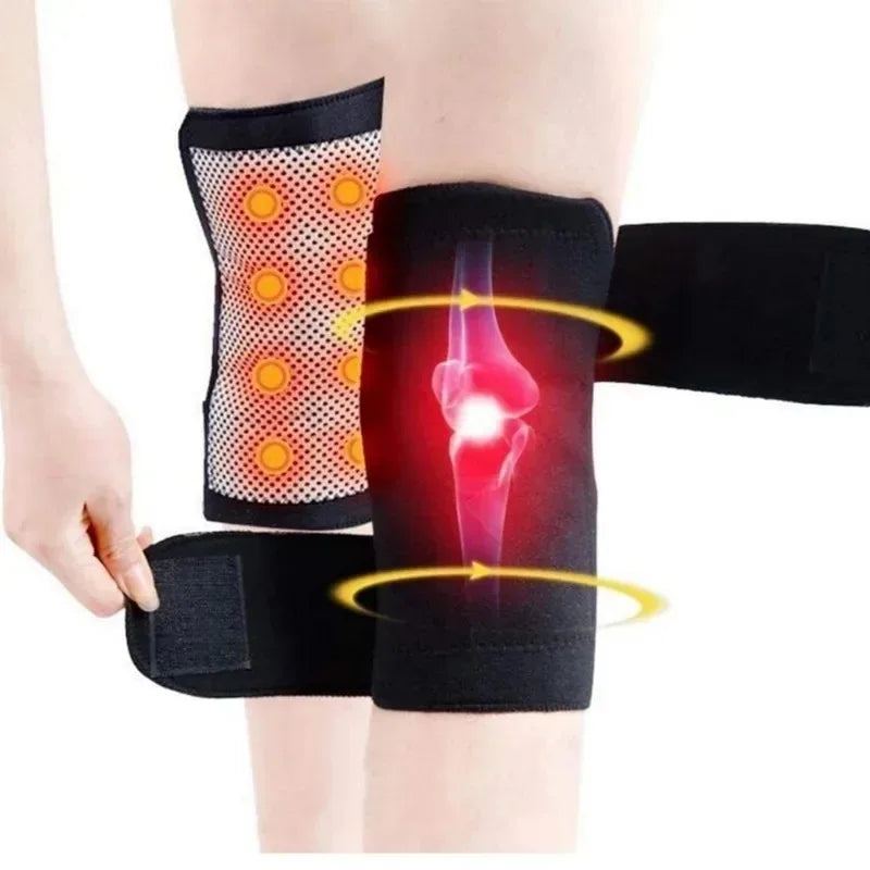 Povei Tourmaline Magnetic Therapy Knee Support Heating Belt for Health Care