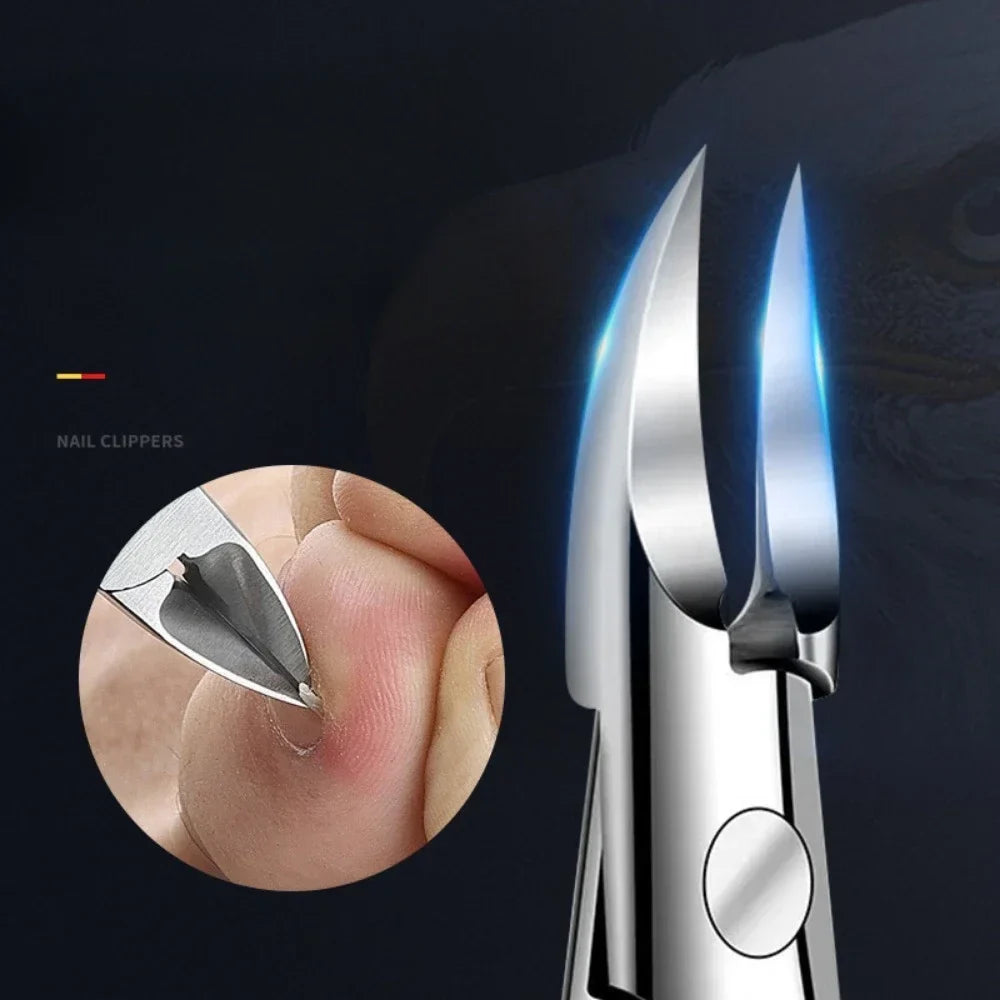 Povei Eagle Nose Nail Clipper for Ingrown Toenails and Cuticles