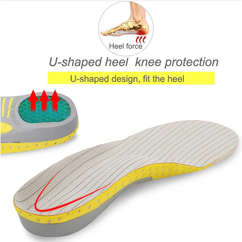 Orthopedic Insoles for Flat Feet by Povei - Plantar Fasciitis Relief