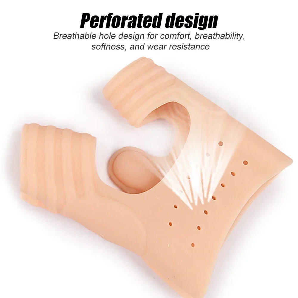 Povei Bunion Corrector & Toe Separator for Hallux Valgus Correction & Hammer Toe Straightener