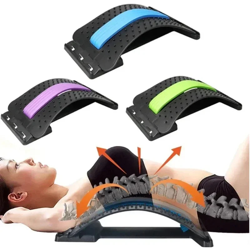 Povei 4-Level Adjustable Back Massager and Lumbar Support for Pain Relief