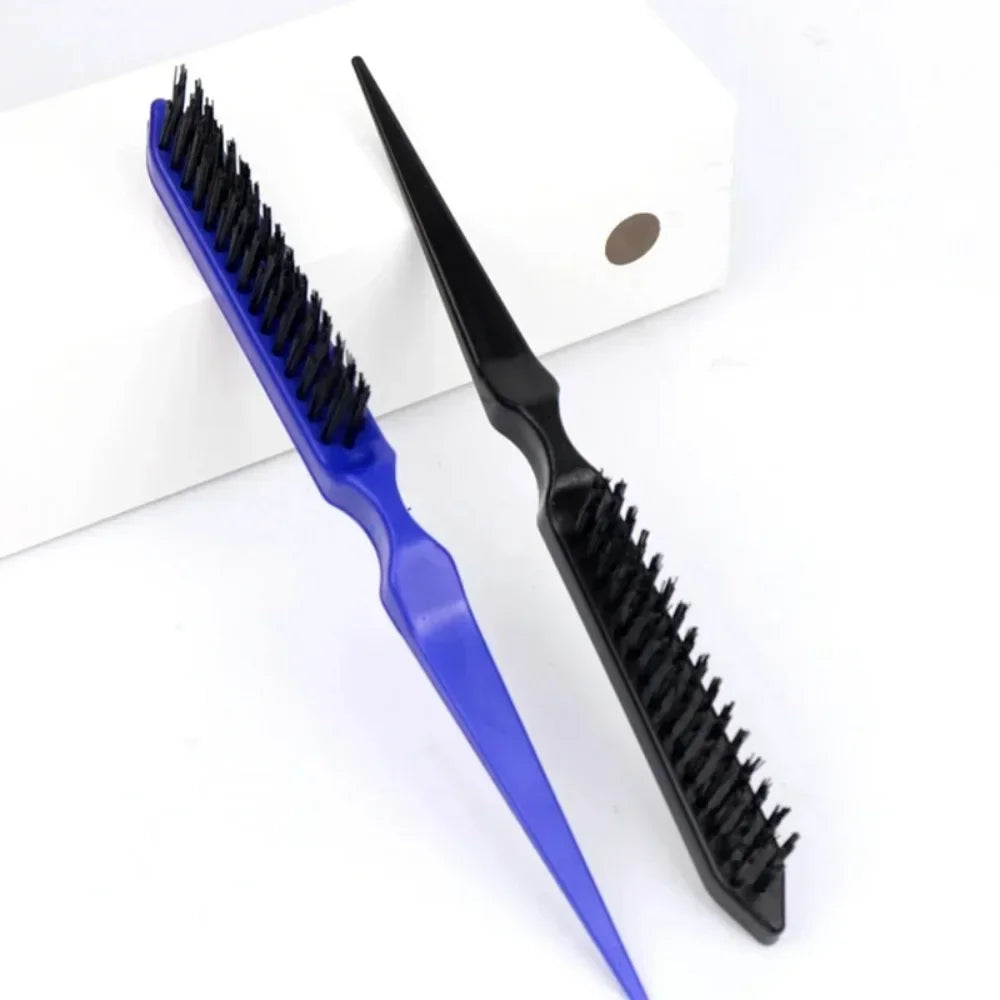 Povei Professional Boar Bristle Teasing Hair Brush Comb for Styling