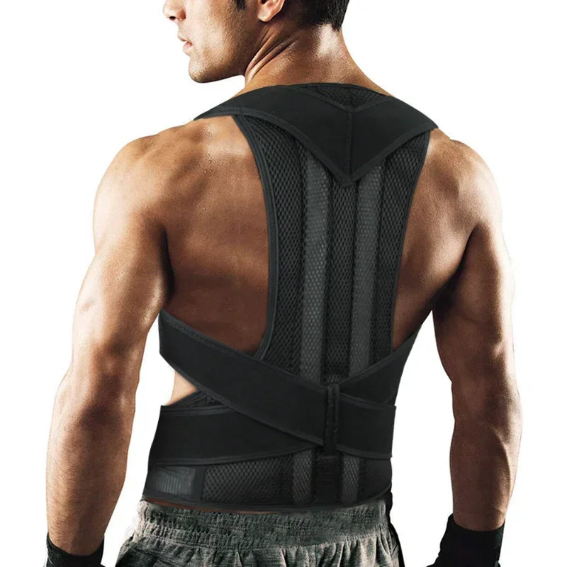 Povei Posture Corrector Back Support Brace Orthopedic Shoulder Wrap for Back Straightening