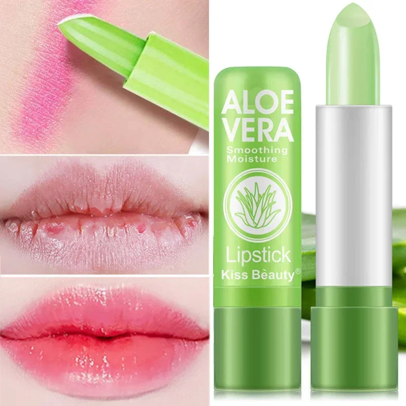 Povei Aloe Vera Lipstick: Long Lasting Color Changing Lip Balm