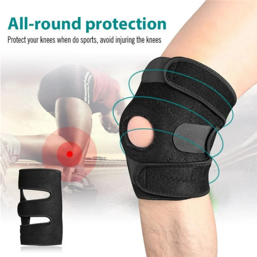 Povei Sports Knee Support Patella Belt Elastic Bandage Strap Protector