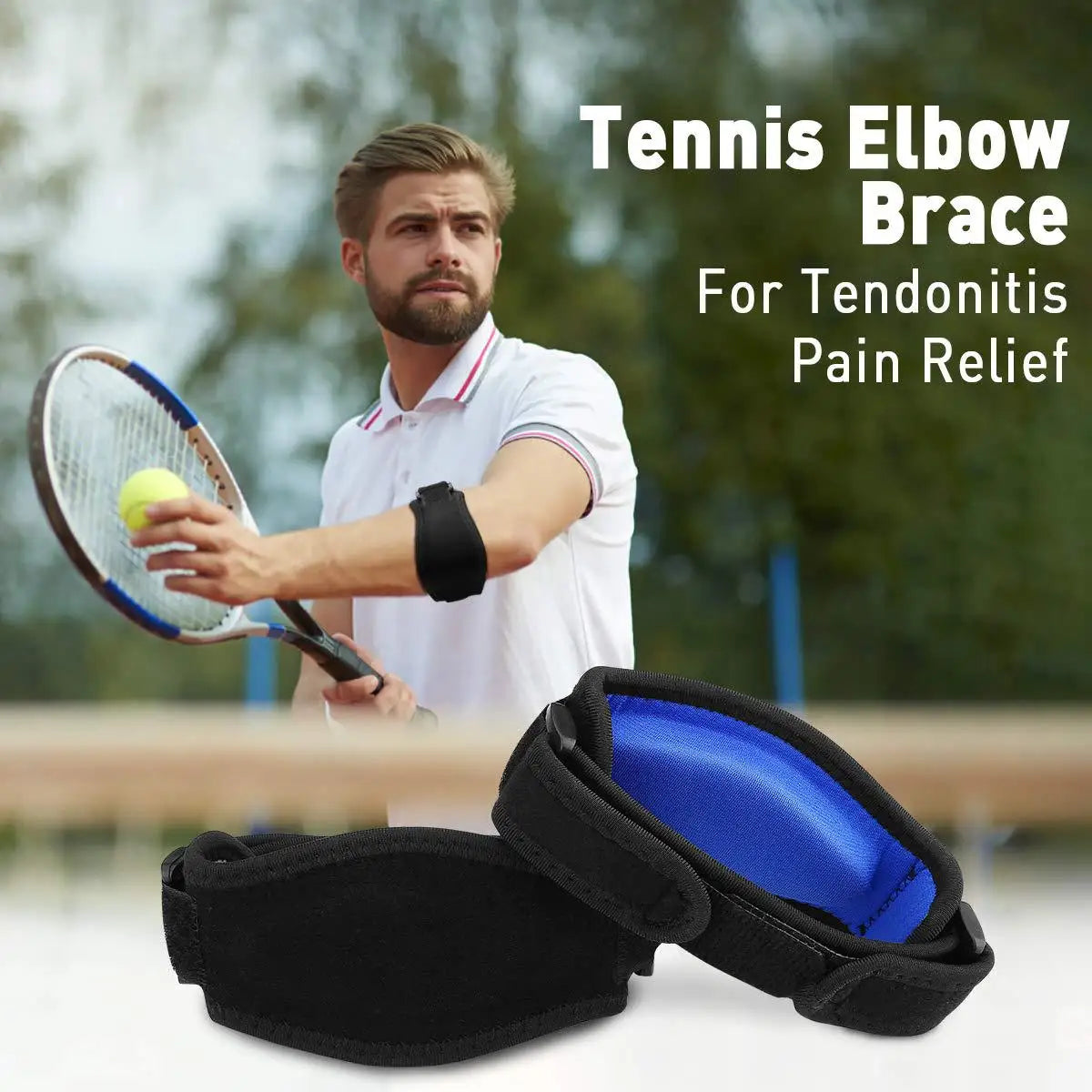 Povei Elbow Joint Fixation Strap for Pain Relief and Support in Sports