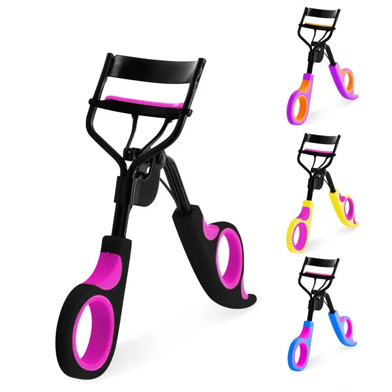 Povei Dual-Color Eyelash Curler: Women's Portable Makeup Tool