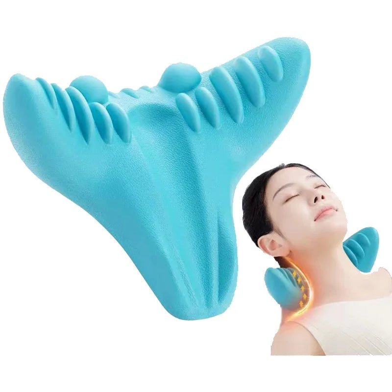 Povei Neck Shoulder Massager Relaxer for Pain Relief and Spine Alignment