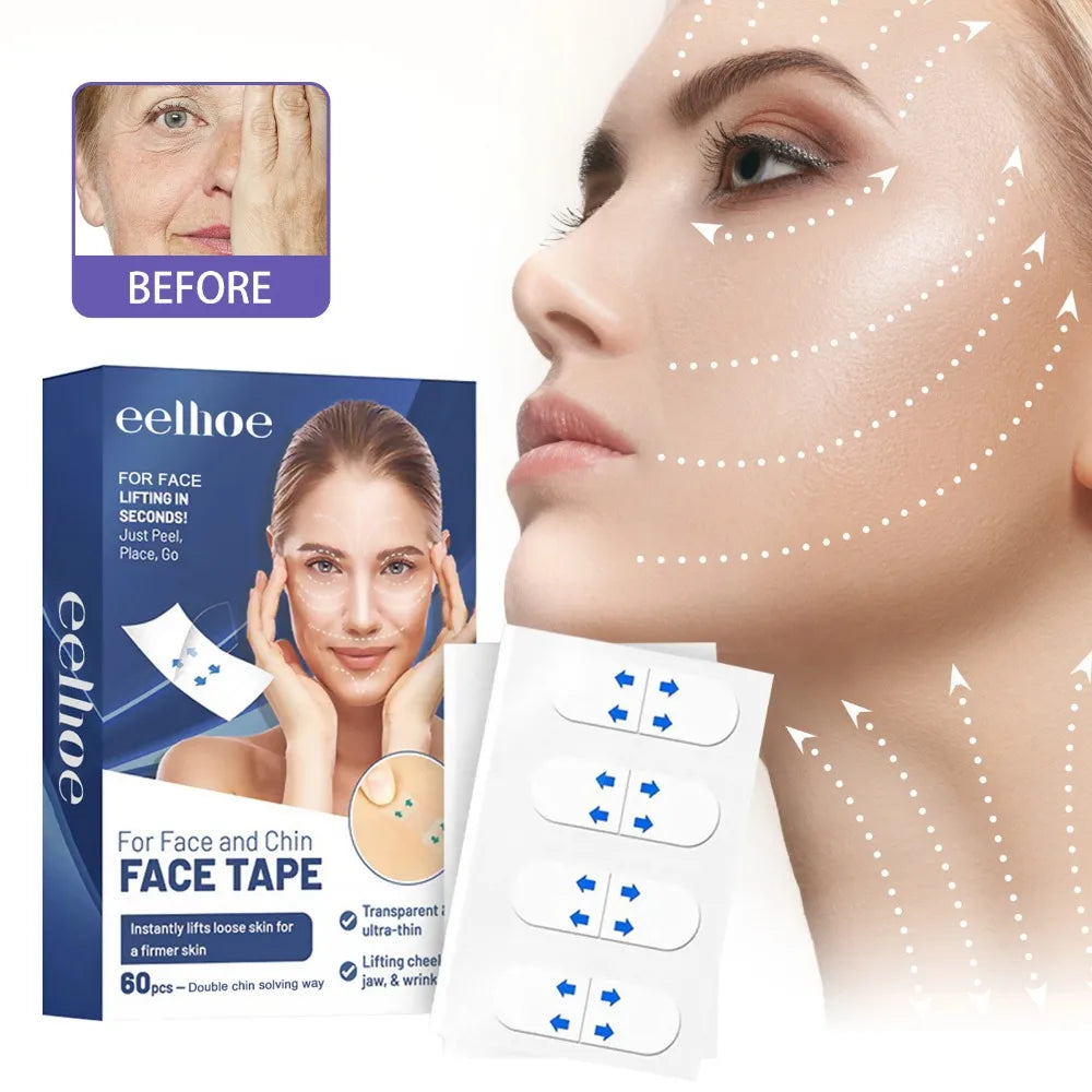 Povei Invisible Face Lift Patch V Line Double Chin Remover Skin Care