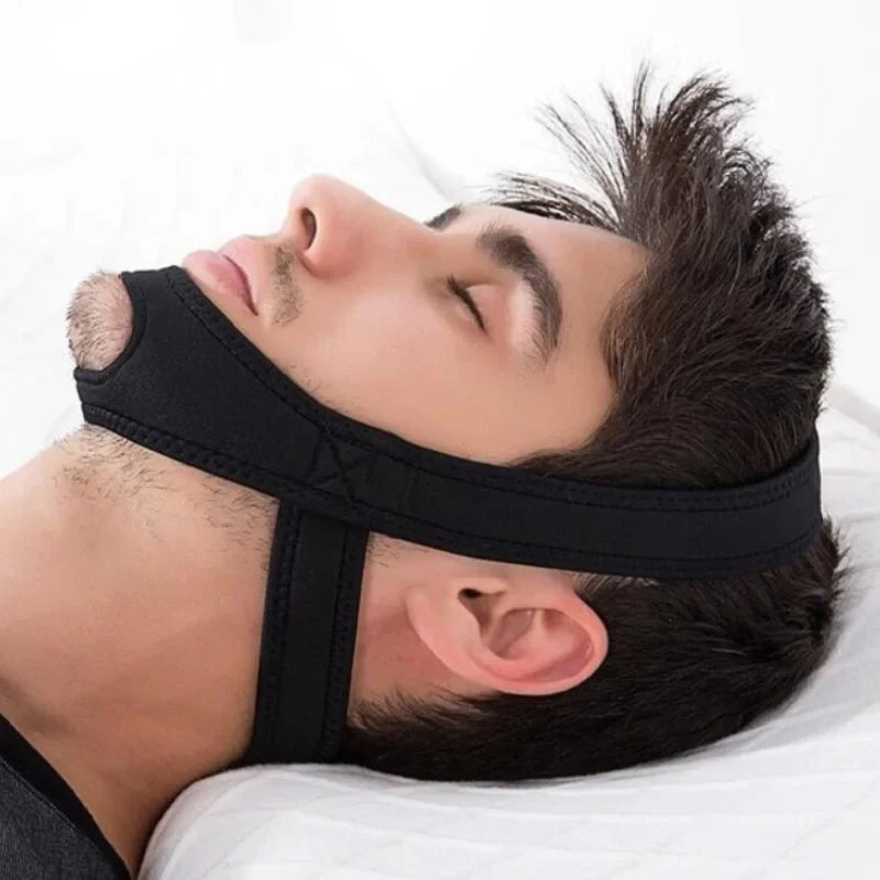 Povei Snore Stopper Chin Strap Night Sleeping Support Aid - Snoring Protection