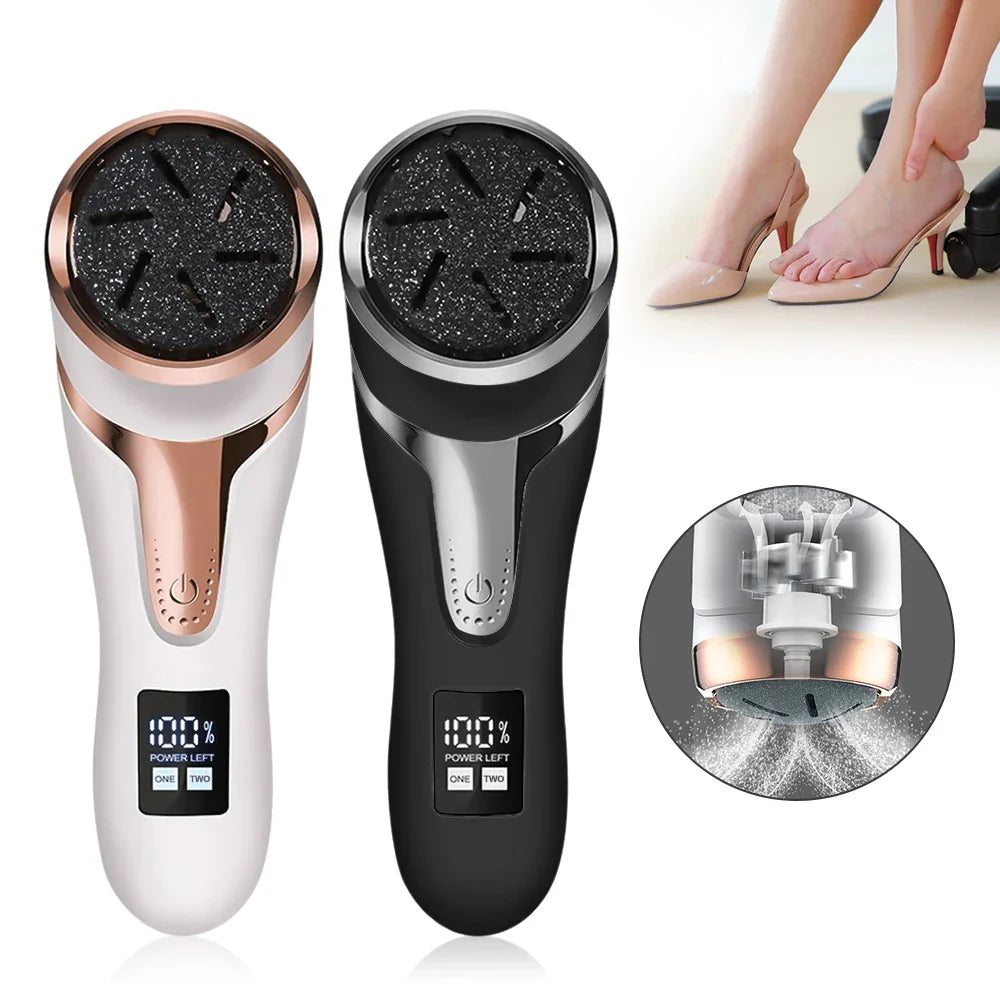 Povei Electric Foot Callus Remover for Professional Pedicure & Exfoliating Heels