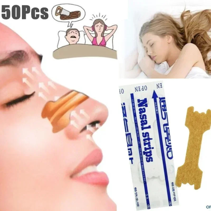 Povei Nasal Strips: Stop Snoring, Better Breathe, 50pcs