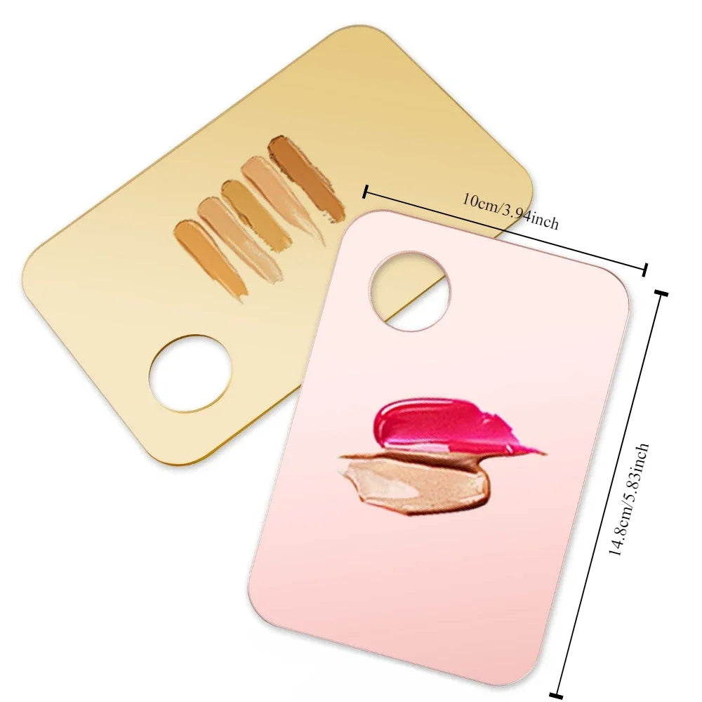 Povei Acrylic Makeup Mixing Palette with Spatula & Beauty Tools