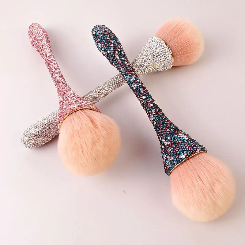 Povei Diamond Handle Makeup Brush for Professional Application