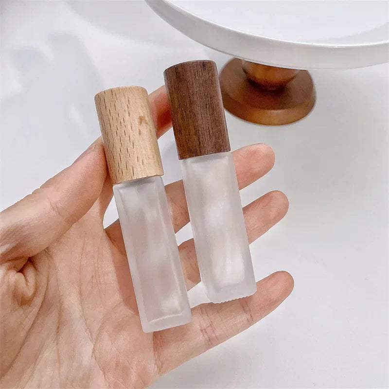 Povei 9ml Glass Spray Bottle Mini Portable Refillable Perfume Container