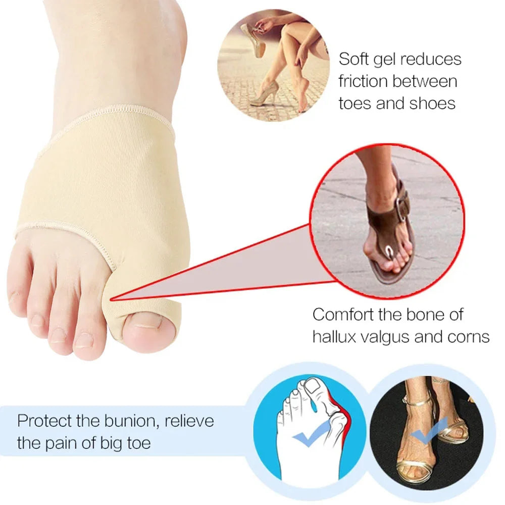 Povei Bunion Corrector Toe Separator Orthotics Set | Hallux Valgus Correction`s Orthopedic Tool