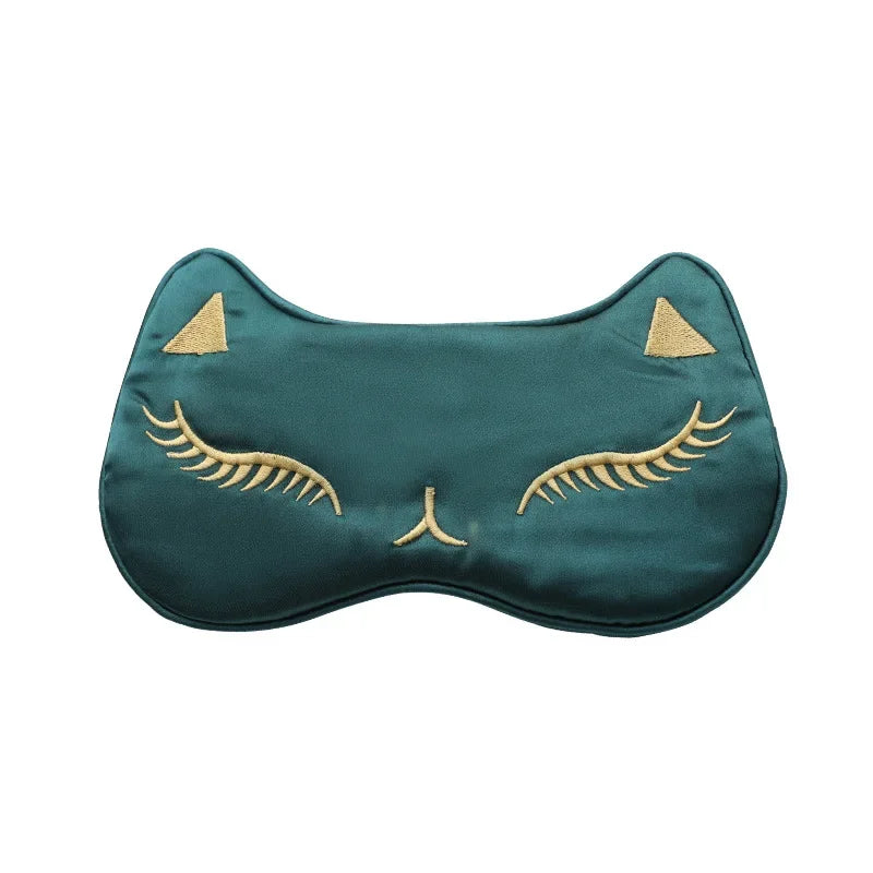 Povei Fox Silk Sleep Eye Mask for Men & Women