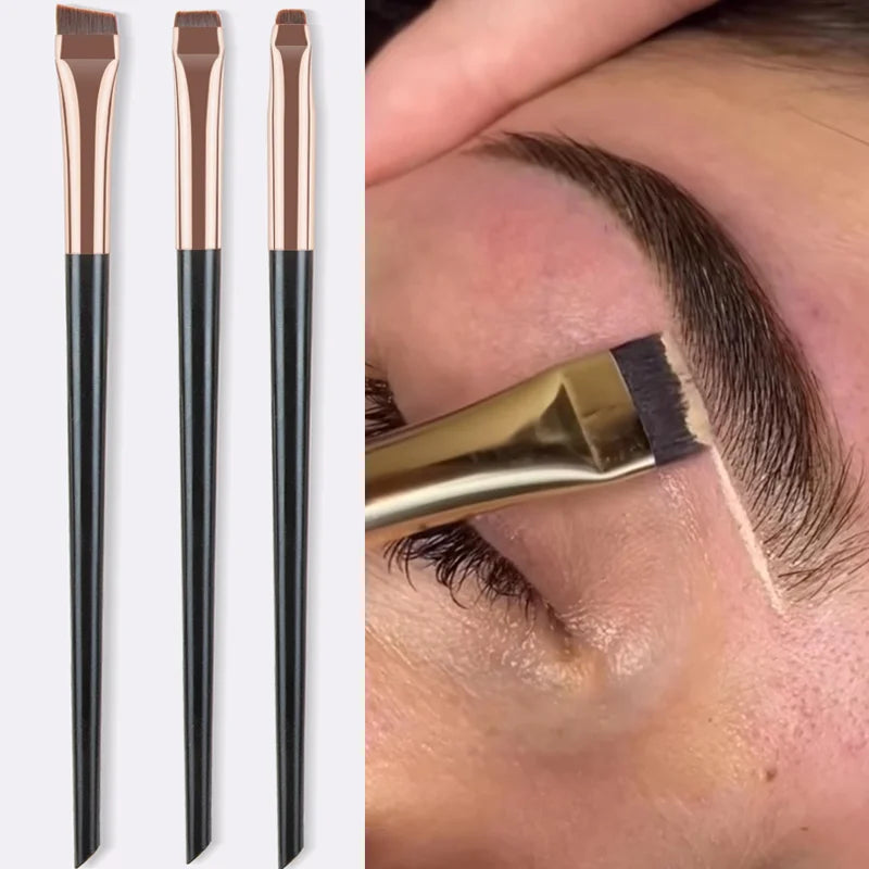 Povei Blade Brow Contour Brush: Angled Eyebrow & Eyeliner Brush for Makeup