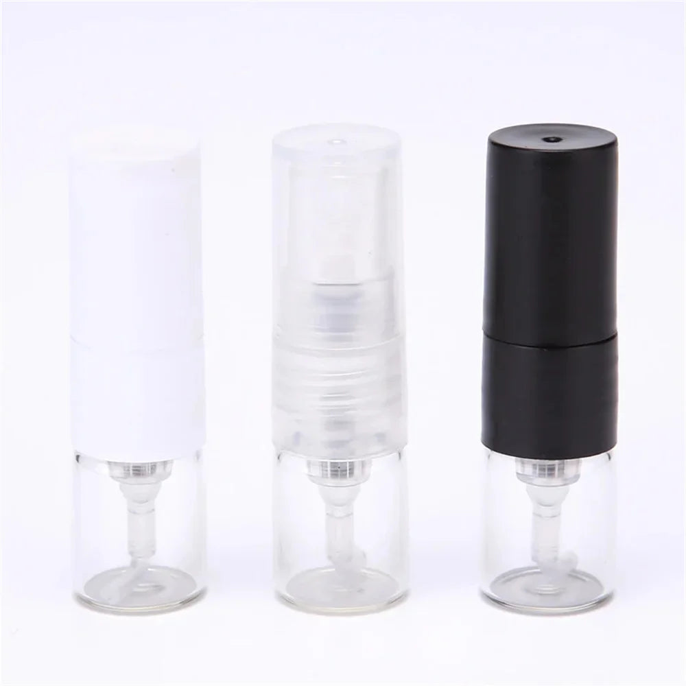 Povei 1ml Mini Glass Spray Perfume Bottles Travel Set