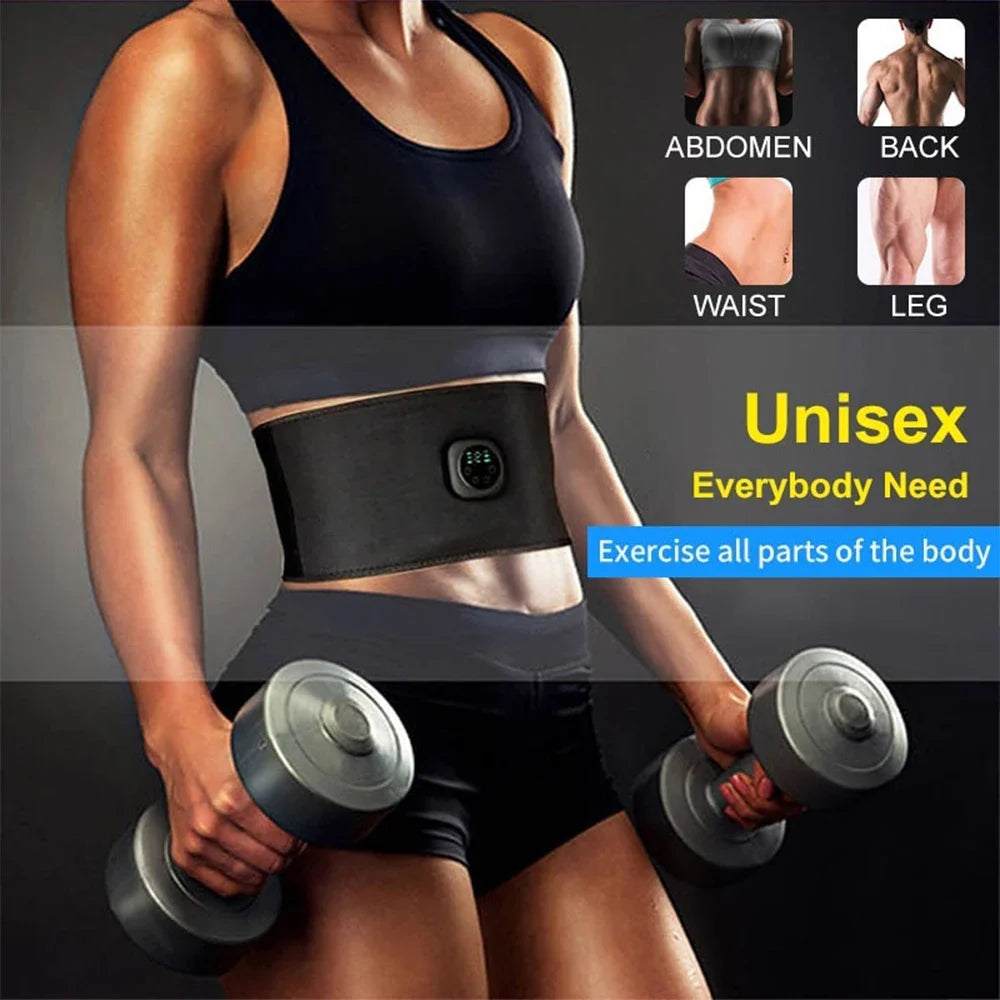 Povei Abdominal Slimming Belt: Smart Abs Stimulator & Waist Trainer