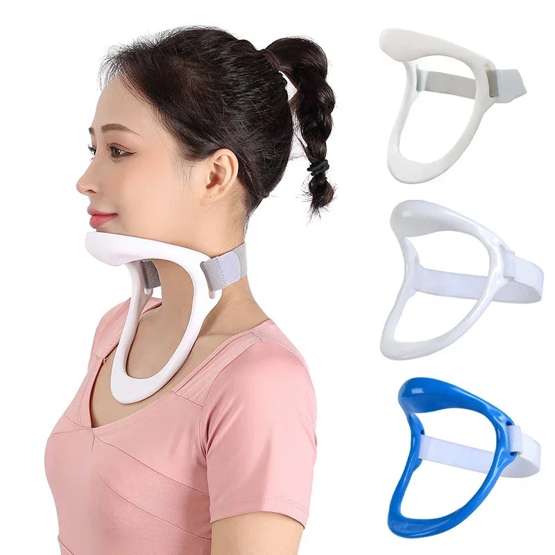 Povei Neck Stretcher Posture Corrector Brace: Improve Support, Relieve Pain, Adjustable Girth