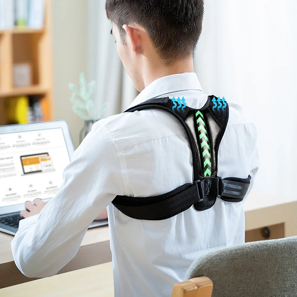 Povei Back Posture Corrector Brace Support for Clavicle Spine LumbarAlignment