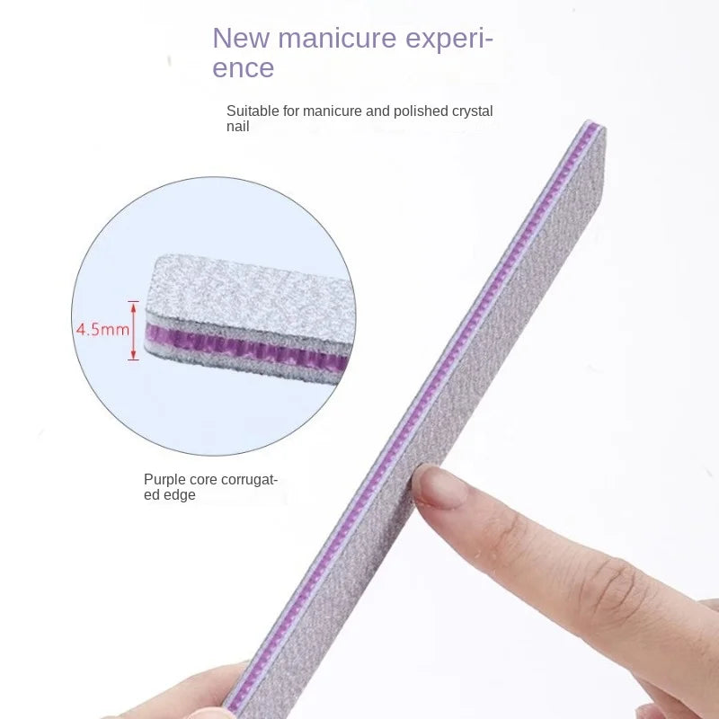 Povei 3Pcs Nail Art Files Set 100/180 Grit Buffers Manicure Pedicure Tools