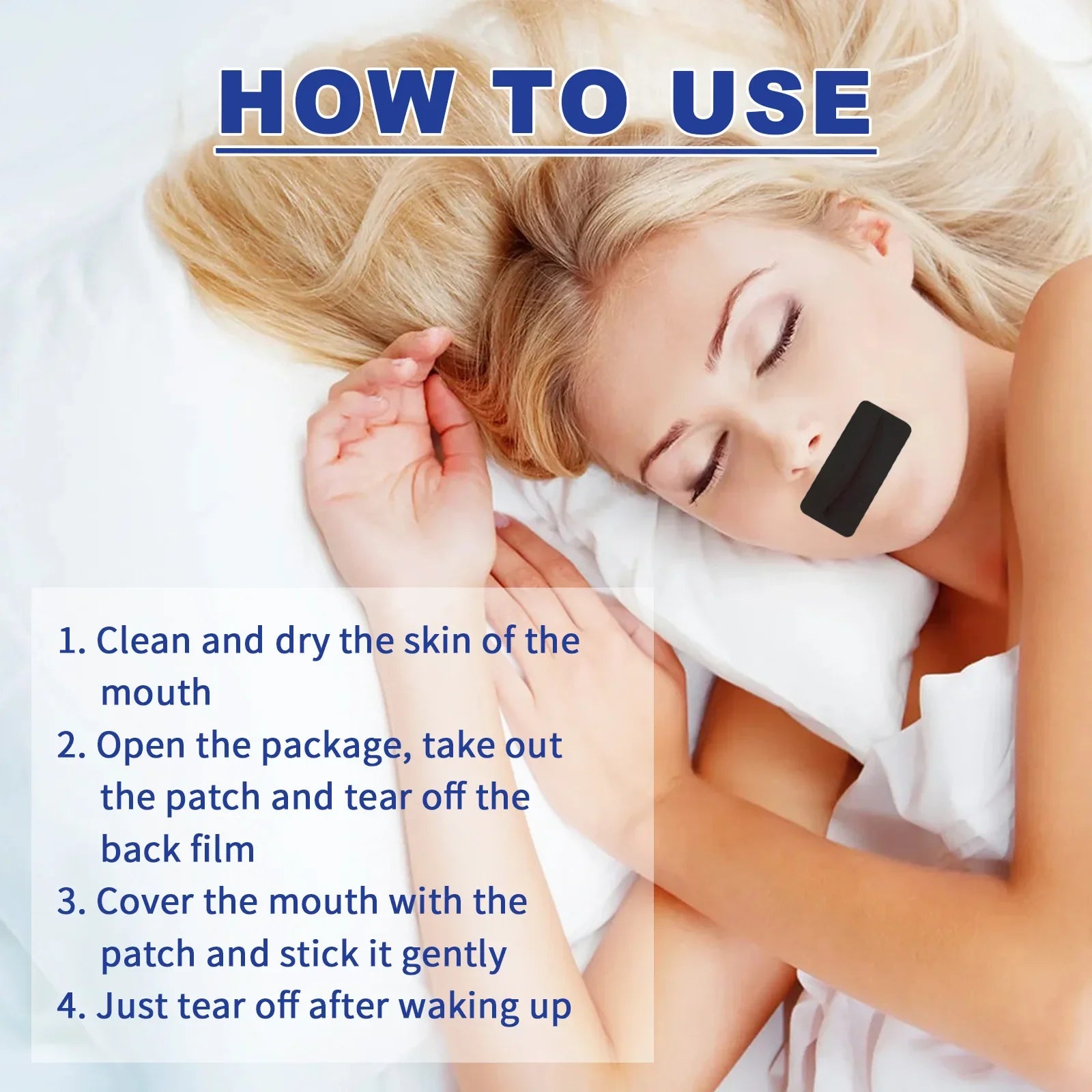 Povei Anti Snoring Mouth Tape for Better Sleep and Improved Breathing