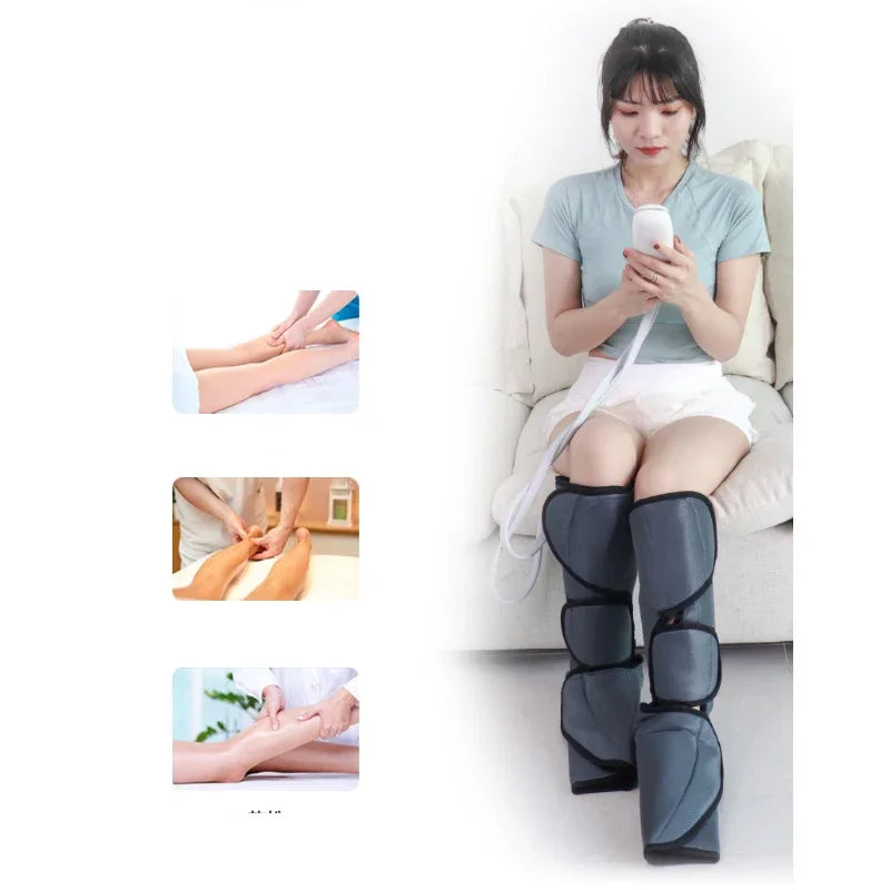 Povei Leg Massager for Circulation, Muscle Relaxation & Lymphatic Drainage