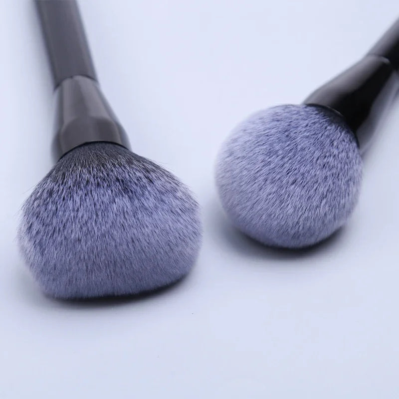 Povei Black Soft Makeup Brush Set for Flawless Foundation Application