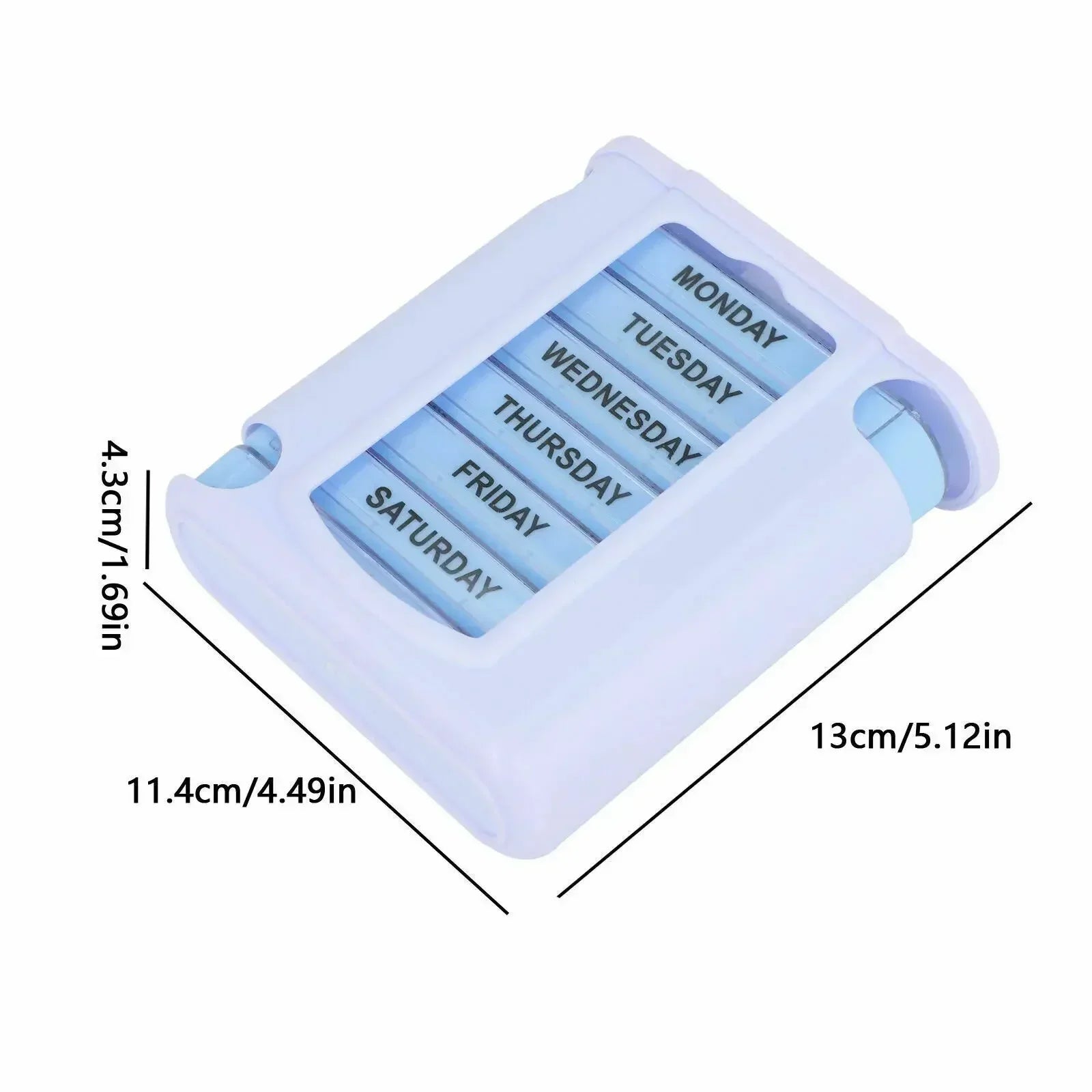 Povei 28 Grids Weekly Pill Case Organizer