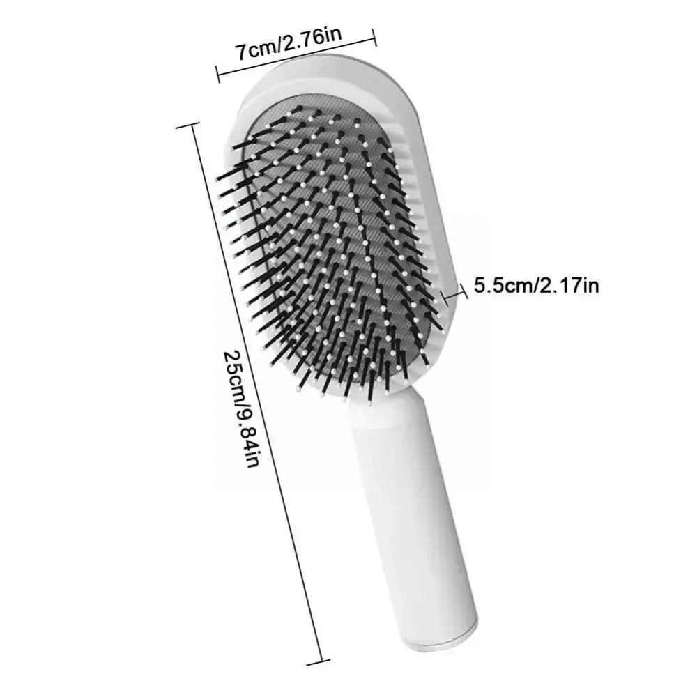 Povei Air Cushion Detangling Hair Brush Scalp Massager Comb - Salon Styling Tool