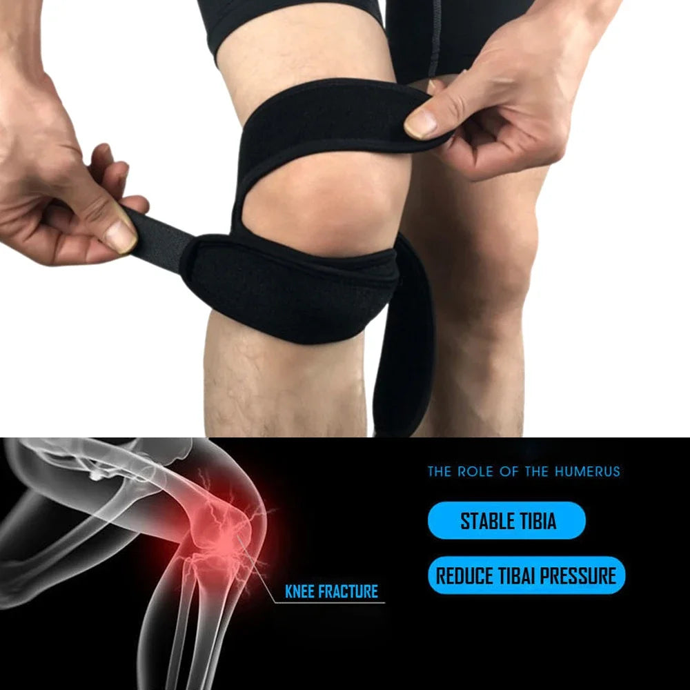 Povei Double Patellar Knee Support Strap Brace for Men