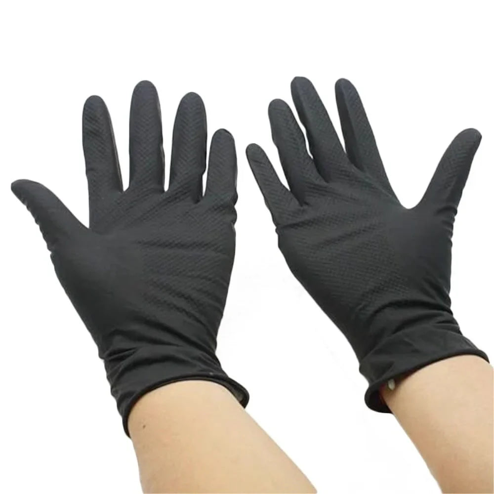 Povei Hair Thicker Rubber Gloves: Durable Anti-Slip Barber Accessory