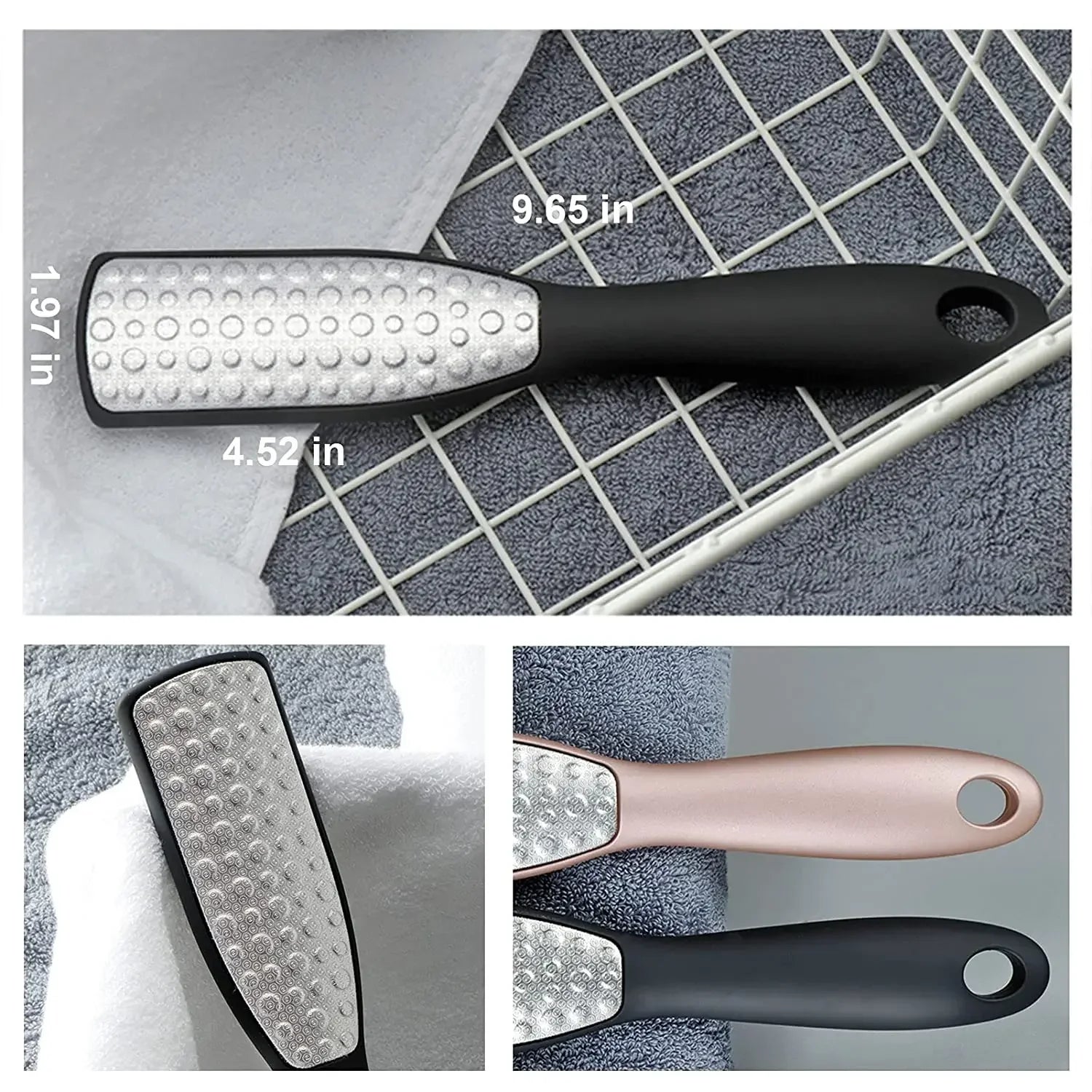 Povei Dual-Sided Foot File & Callus Remover - Professional Pedicure Tool