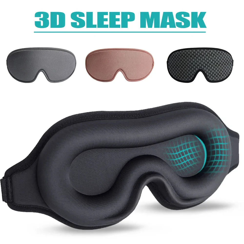 Povei 3D Sleep Mask Eye Patches for Travel Rest and Relaxation