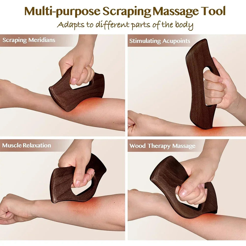 Povei Gua Sha Massage Board for Anti Cellulite Lymphatic Drainage