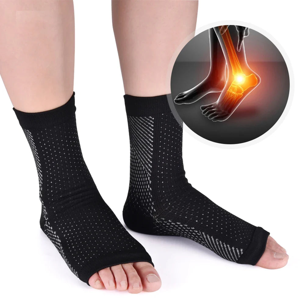 Povei Comfort Ankle Support Socks for Foot Care and Blood Circulation