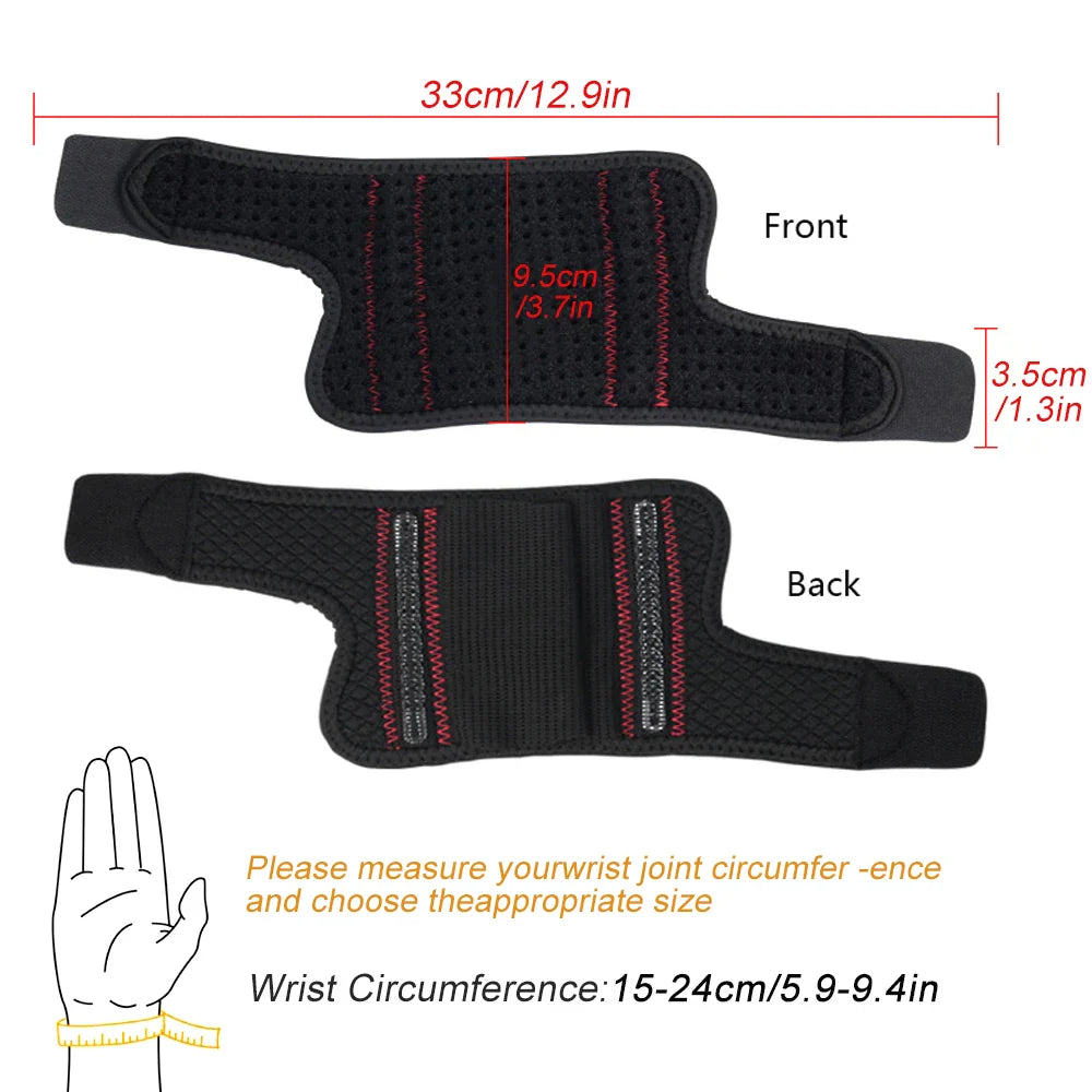 Povei Carpal Tunnel Wrist Brace with Spring Support for Tendonitis Relief