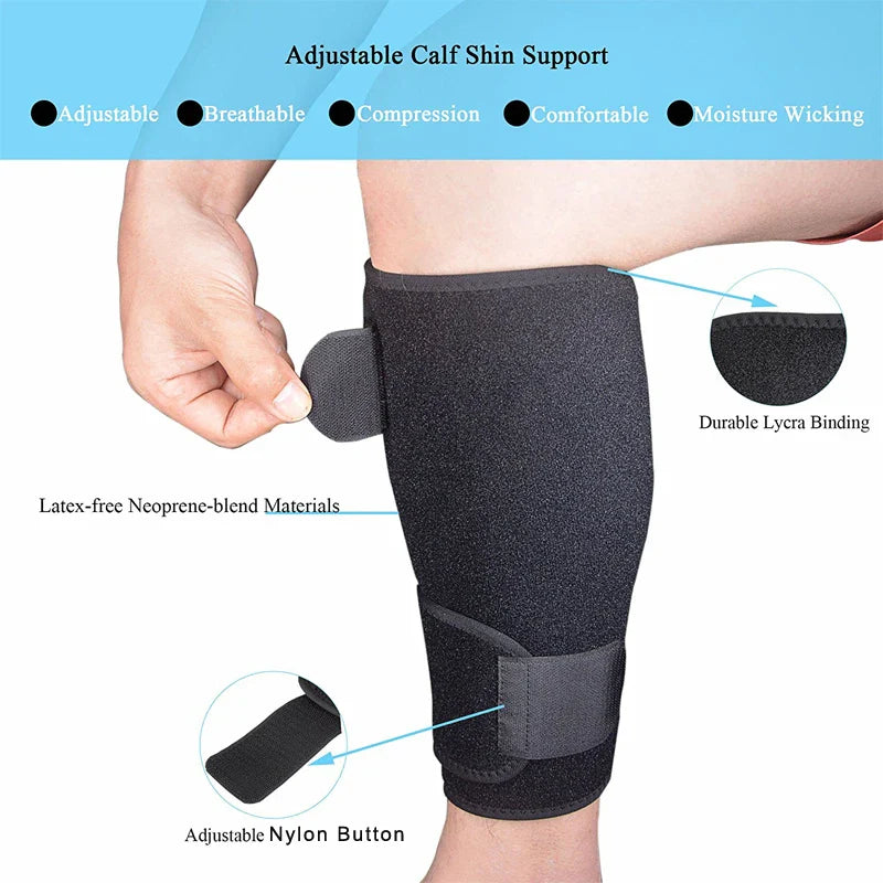 Povei Calf Compression Sleeve for Runners Muscle Tear Strain Support