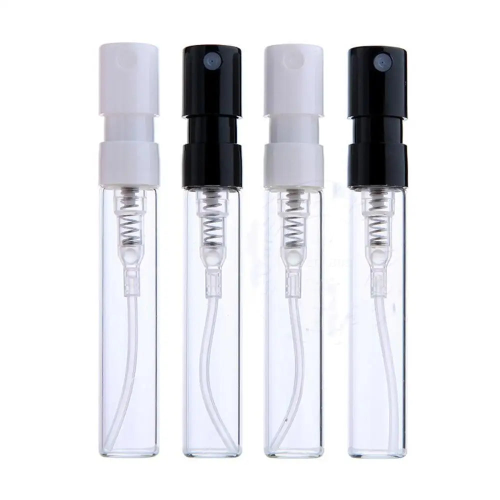 Povei 2ml Mini Glass Spray Perfume Bottle Refillable Travel Vial