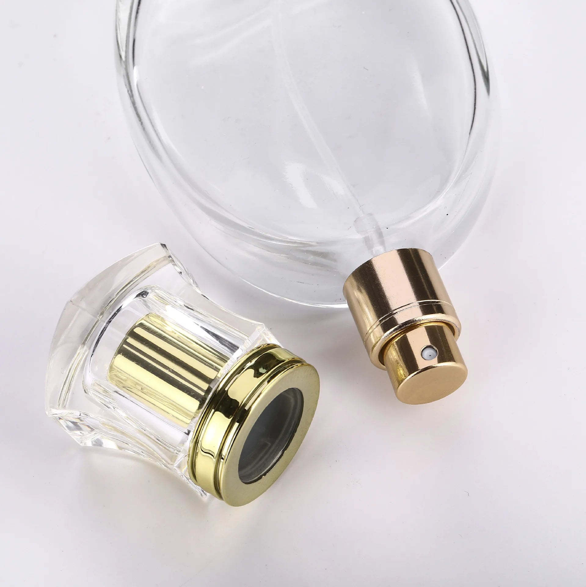 50ml Clear Glass Spray Bottle Atomizer for Povei Perfume Packaging