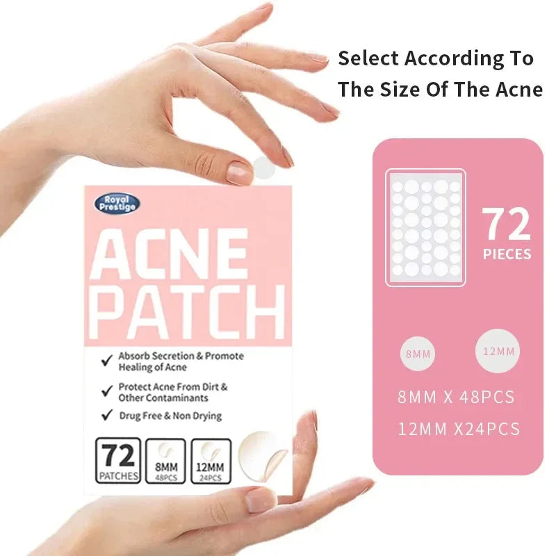 Povei Acne Patches: Invisible Hydrocolloid Stickers for Pimple Removal & Repair