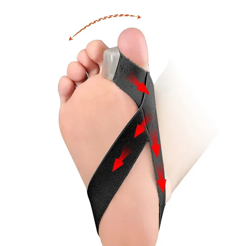 Hallux Valgus Corrector by Povei: Toe Separator & Straightener for Pain Relief & Alignment