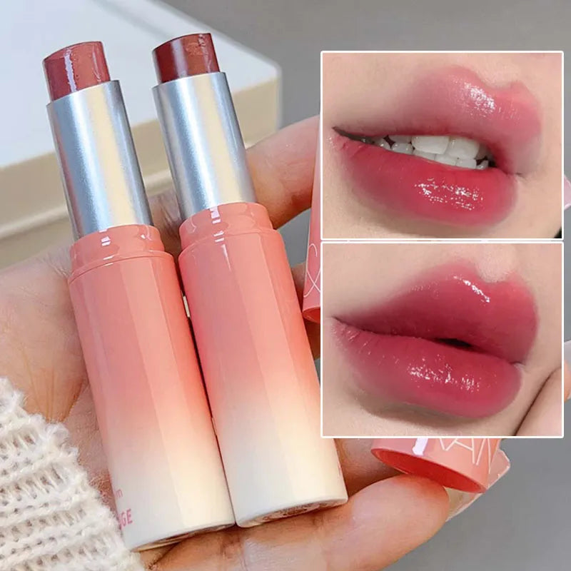 Povei Crystal Glass Lip Glaze Moisturizing Lipstick for Lasting Jelly Juice Shine